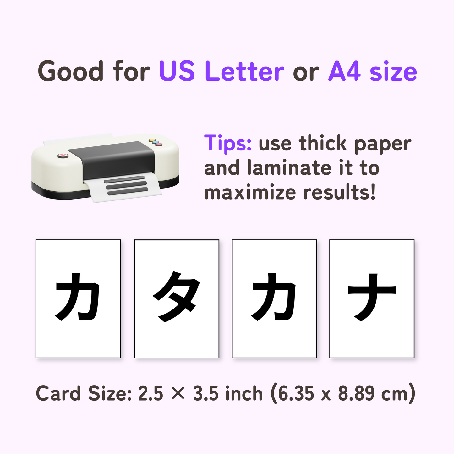 Minimalist Katakana Flash Cards