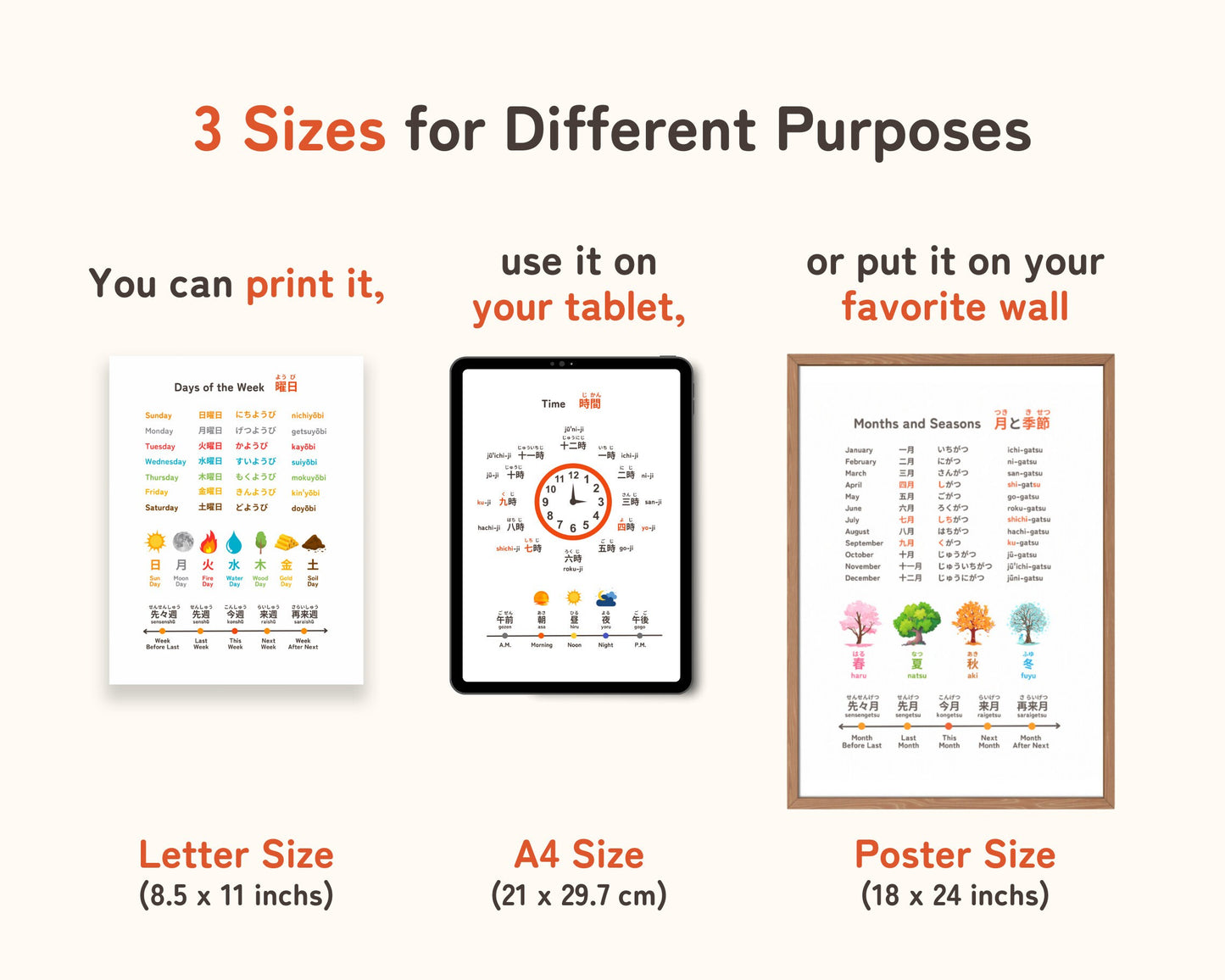 Study Japanese Time Expressions with Infographic Charts